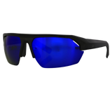 Westin W6 Polbrille Sport Schwarz Matt Blaues Glas Sport 25