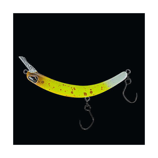 Tumbling Banana Rattling (Rasseln) Gold/Gelb/Weiß