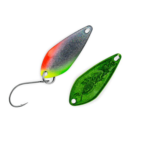 Probaits Juppy Fishingman Dennis Design 1,2g Orange/Gelb/Metalic Grün FD 04J