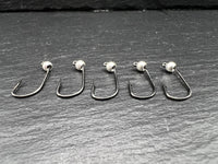 Haken mit Tungstenperle Silber 4mm 4er,6er und 8er