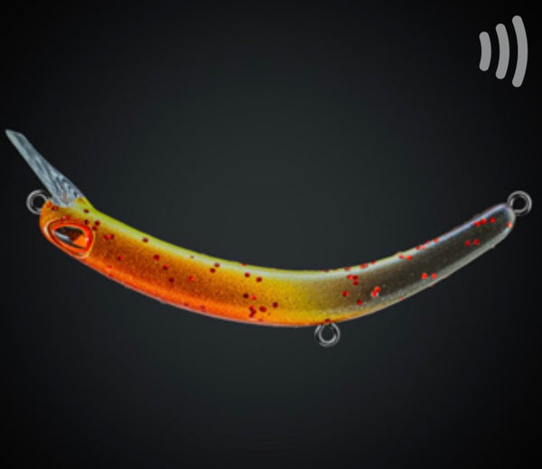 Tumbling Banana Rattling (Rasseln) Orange/Gold/Schwarz