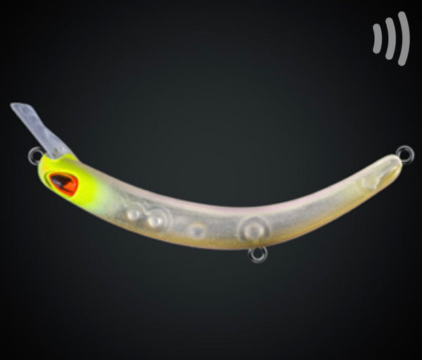 Tumbling Banana Rattling (Rasseln) Gelb/Klar