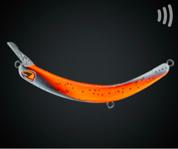 Tumbling Banana Rattling (Rasseln) Weiß/Schwarz/Orange