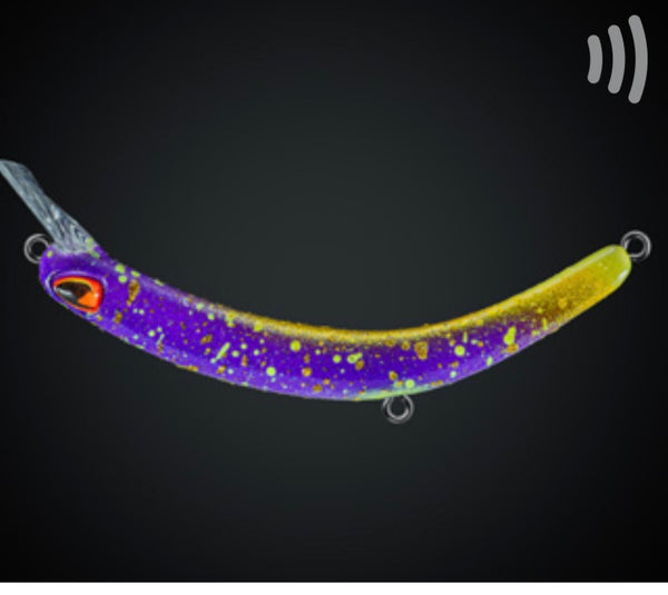 Tumbling Banana Rattling (Rasseln) Lila/Gold