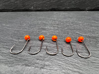 Haken mit Tungstenperle Flow Orange 4mm