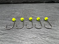 Haken mit Tungstenperle Flow Gelb 4mm