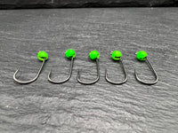 Haken mit Tungstenperle Flow Grün 4mm