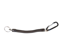 Elastisches Sicherungsband 25 cm (100 cm) mit Befestigungsring und Karabiner