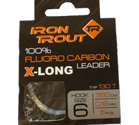 Iron Trout Fluoro Carbon Leader X-long 6er 360cm