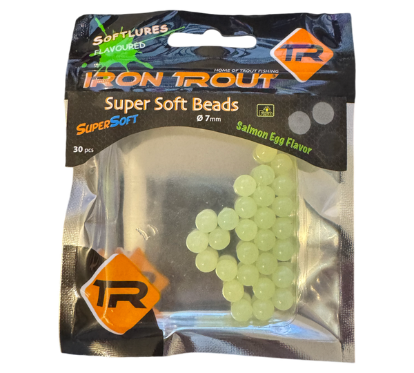 Iron Trout Super Soft Beans Glow Salmon