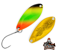Probaits Customized Fishing Gear Chronos 2,2g FMD Dark Schwarz/Gelb/Grün/Orange