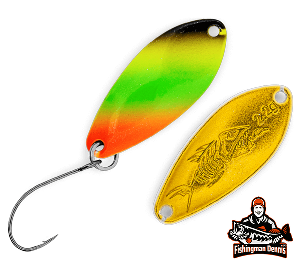 customized fishing gears Probaits Customized Fishing Gear Chronos 2,2g FMD Dark Schwarz/Gelb/Gr – Fishingman-Dennis Meyer