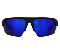 Westin W6 Polbrille Sport Schwarz Matt Blaues Glas Sport 25