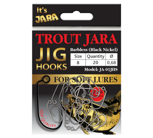 TROUT JARA JIG HOOKS JA-01JHS #8