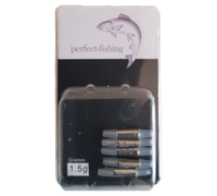 PERFECT-FISHING TUNGSTEN SINKER 5 Stück 0,5-3g