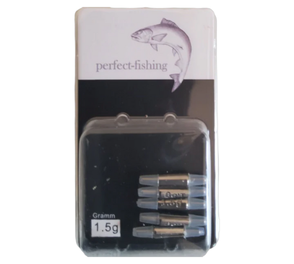PERFECT-FISHING TUNGSTEN SINKER 5 Stück 0,5-3g