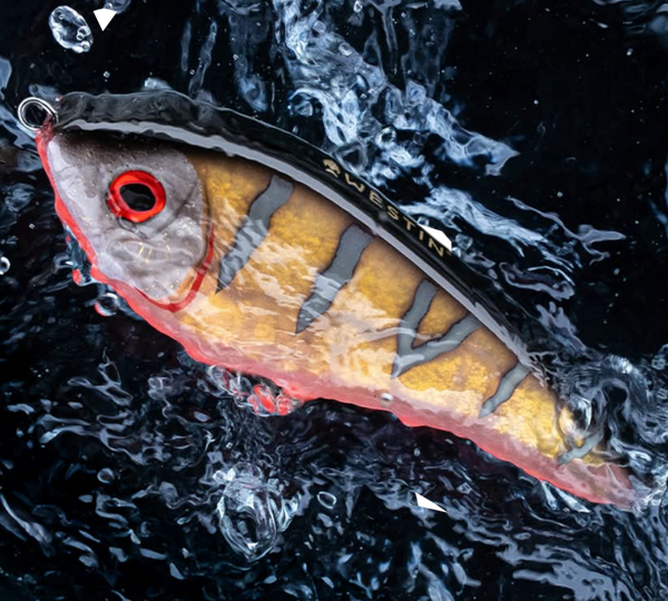 Sonderfarbe Swim Glidebait 10cm 34 g Sinking Gold/Red