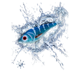 Sonderfarbe Swim Glidebait 10cm 34 g Sinking Blue/Black