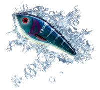 Sonderfarbe Swim Glidebait 10cm 34 g Sinking Blue/Black