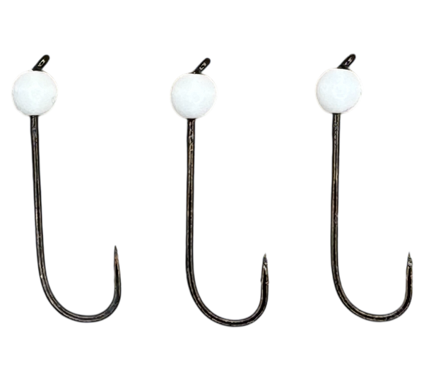 Haken mit Tungstenperle Glow EXTRA Lang 3,5mm-4,5mm