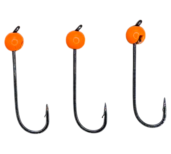 Haken mit Tungstenperle Orange EXTRA Lang 3,5m-4,5mm