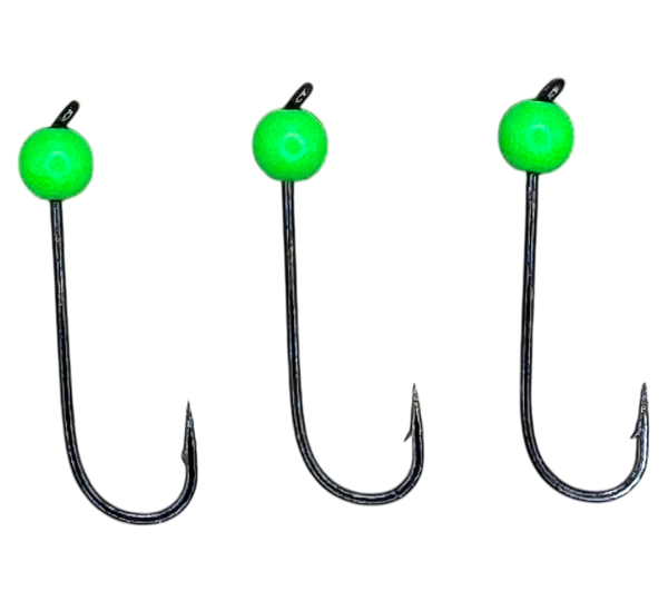 Haken mit Tungstenperle Grün EXTRA Lang 3,5m-4,5mm