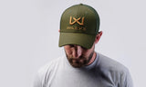 TRUCKER CAP Olive Green/ Tan J919