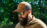 TRUCKER CAP Tan/Black J922