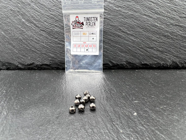 Tungstenperle (Kopfperlen) Schwarz 4,0mm