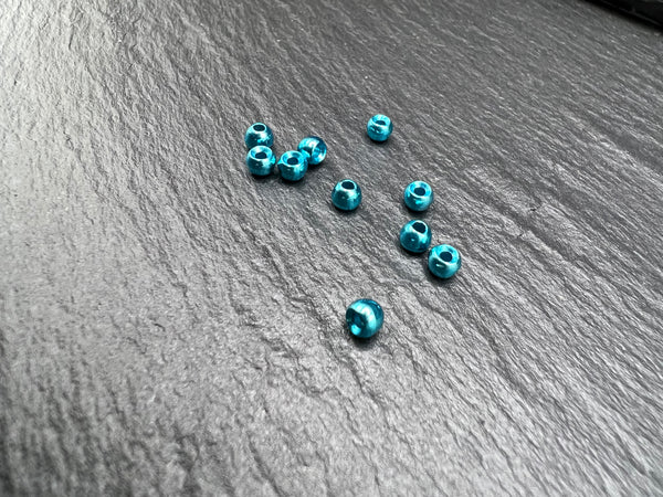 Tungsten Kopfperle Metallic Blau ab 2,5mm bis 4.0mm