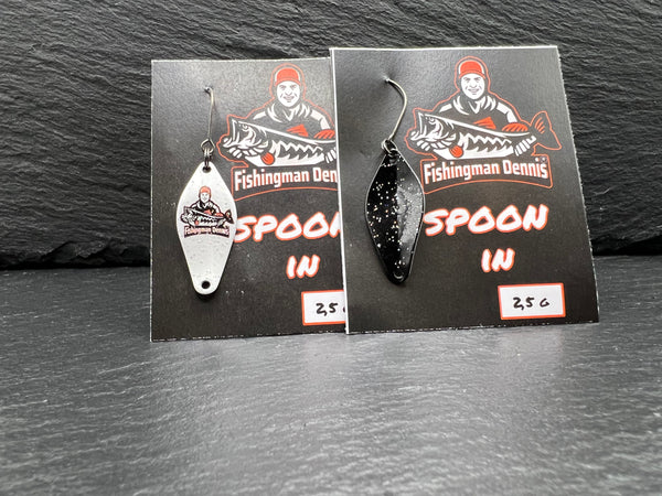 Fishingman Dennis Logo Spoon Weiß