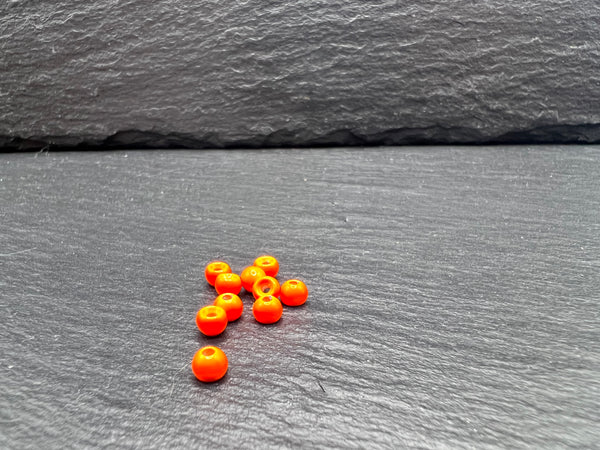 Tungsten Kopfperle Fluo Orange ab 2,5mm bis 4.0mm