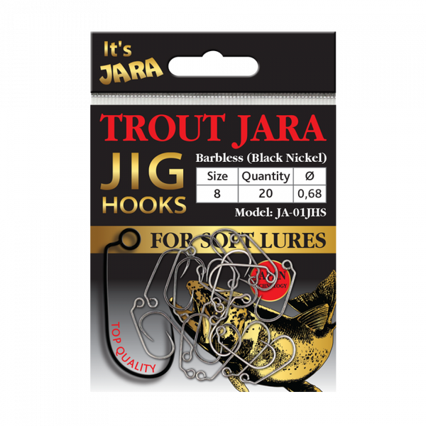 TROUT JARA JIG HOOKS JA-01JHS #8